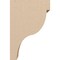 Ekena Millwork 4"W x 8"D x 12"H Classic Garner Rough Cedar Woodgrain TimberThane Corbel, Primed Tan CORUR04X08X12GARRCPR - alternate 2